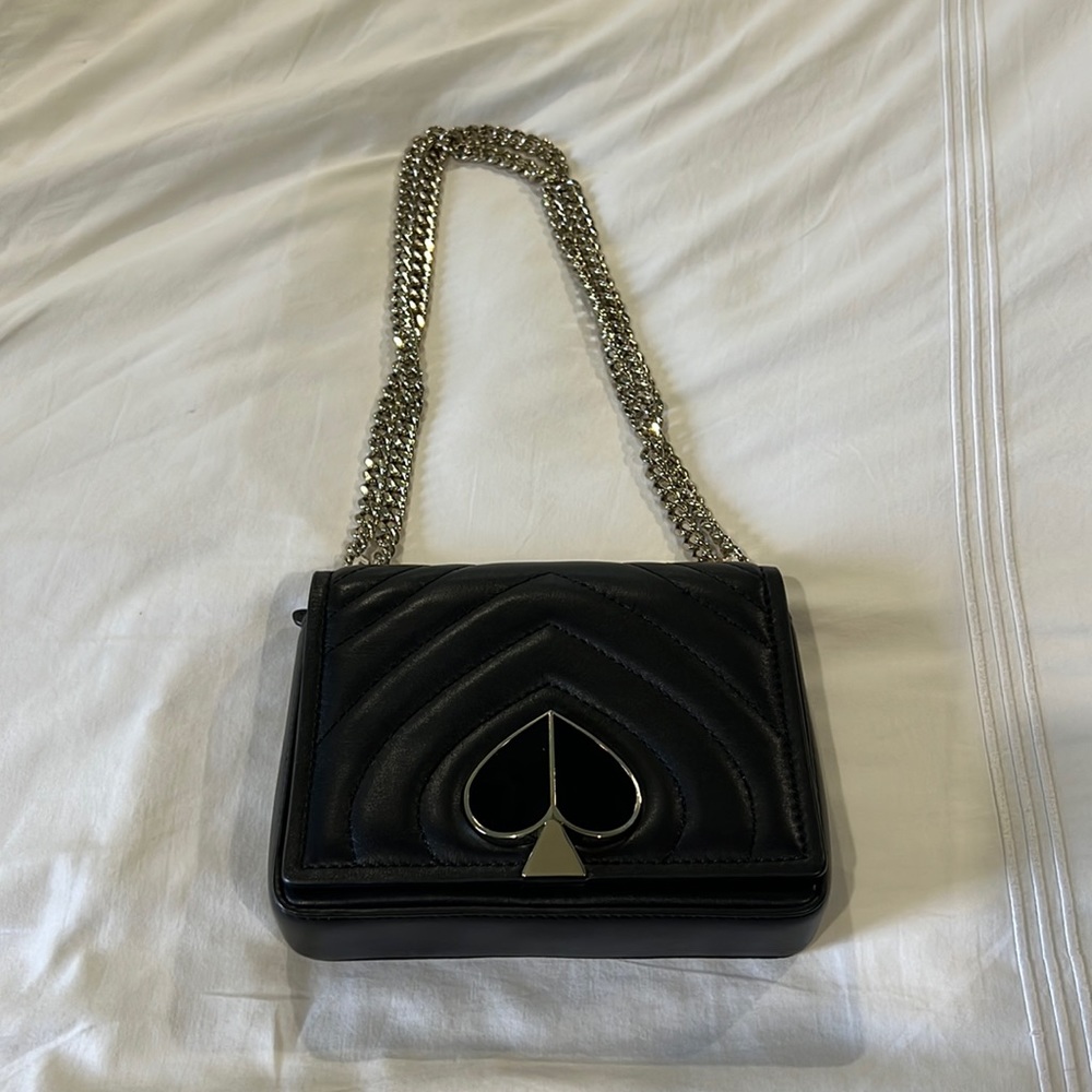 Black Amelia Convertible Shoulder Bag w Dust Bag, New-Never Used